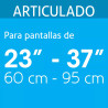 ‣ Soporte pantallas 23"-37" mov. angular... | Volteck