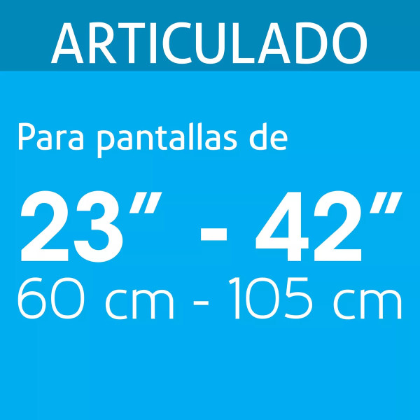 ‣ Soporte pantallas 23-42" ángulo articulado... | Volteck