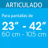 ‣ Soporte pantallas 23-42" ángulo articulado... | Volteck