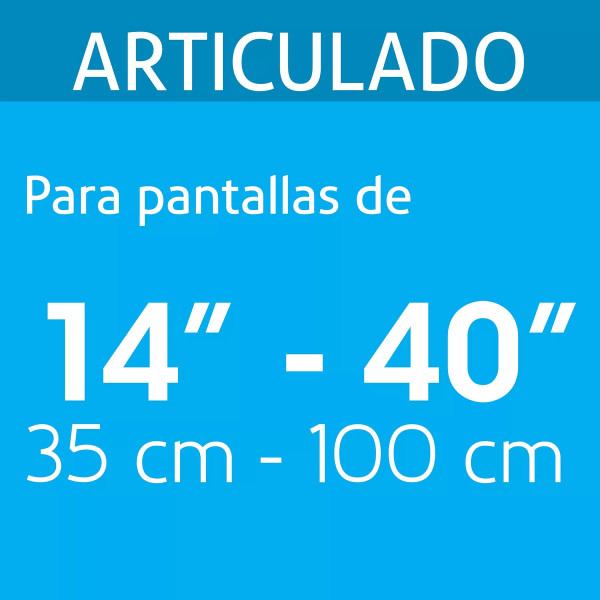 ‣ Soporte para pantallas 14" a 40" mov. ... | Volteck