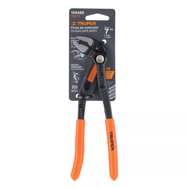 ‣ Pinza de extensión 7" PVC, Truper | Truper