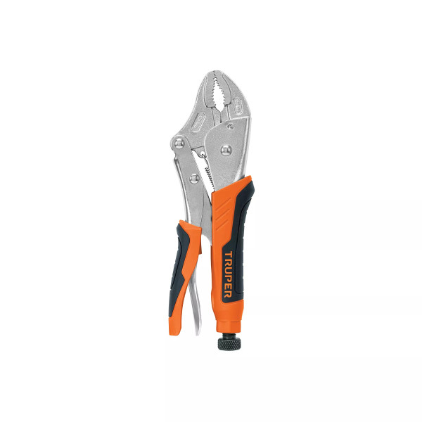 ‣ Pinza presión 10" curva, mango vinil... | Truper