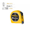 Flexómetro Amarillo 8 M Cinta 25 Mm, En Tarjeta, Pretul | Flexómetros / Cintas Metricas Ferreterias Ferretodo