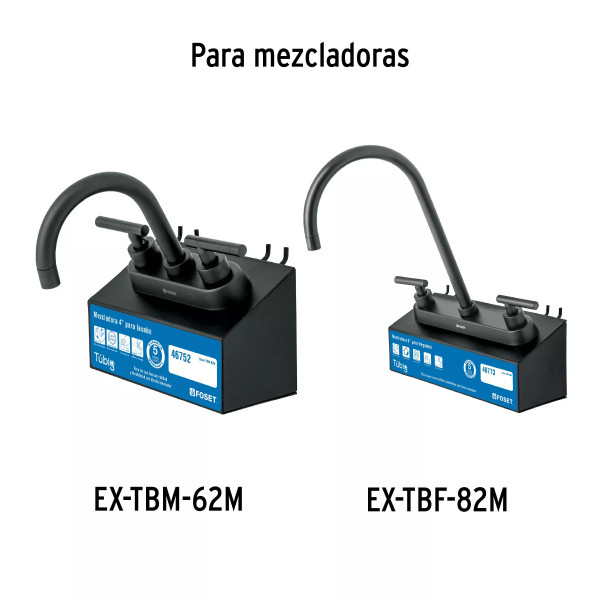 ‣ Manerales para Mezcladora Palanca Negro... | Foset
