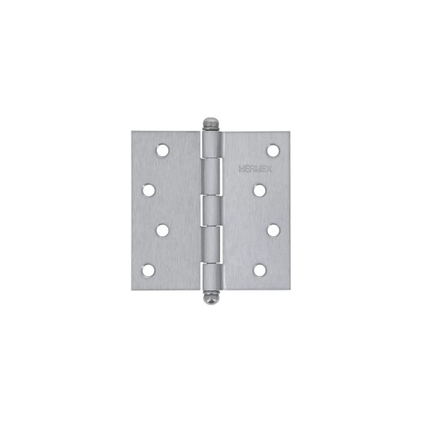 ‣ Bisagra cuadrada 4", satinado, HERMEX | Hermex