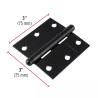 ‣ Bisagra cuadrada 3", negro mate... | Hermex
