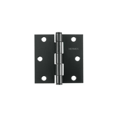 ‣ Bisagra cuadrada 3" negro mate... | Hermex