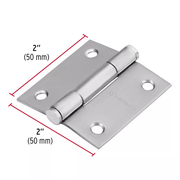 ‣ Bisagra cuadrada 2" acero inox... | Hermex
