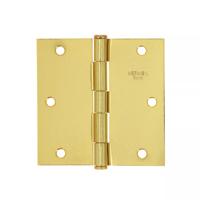 ‣ Bisagra cuadrada 3-1/2" latonado... | Hermex Basic