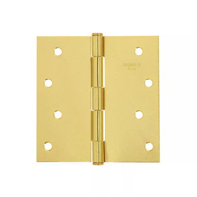 ‣ Bisagra cuadrada 4" latonada HERM... | Hermex Basic