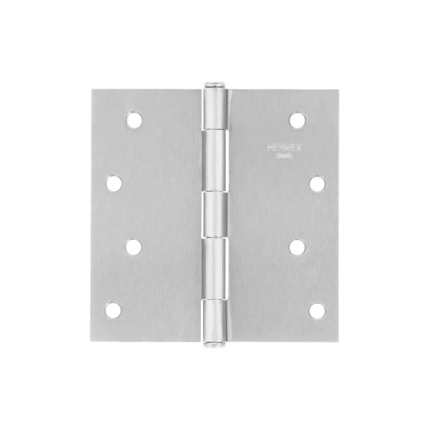 ‣ Bisagra cuadrada 4", satinada... | Hermex Basic