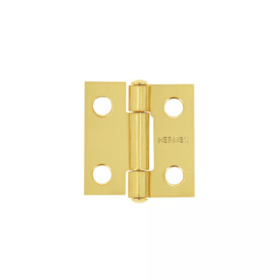 ‣ Bisagra rectangular 1" acero latonado... | Hermex