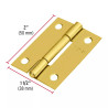 ‣ Bisagra rectangular 2" acero... | Hermex