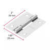 ‣ Bisagra rectangular 2" acero pulido... | Hermex