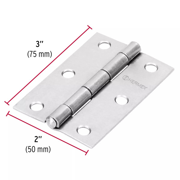 ‣ Bisagra 3" acero pulido... | Hermex