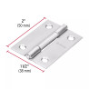 ‣ Bisagra 2" acero inox. HERMEX | Hermex