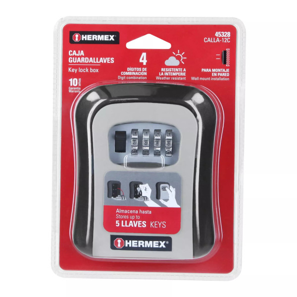 ‣ Caja combinación guardallaves 12cm | Hermex