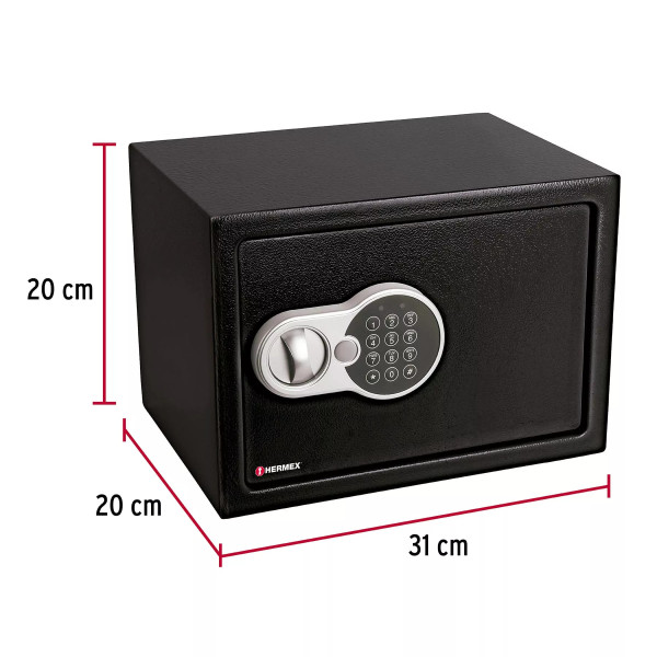 ‣ Caja de seguridad electrónica HERMEX chica | Hermex