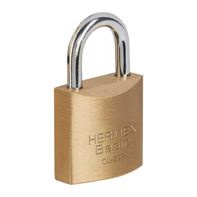 ‣ Blíster 2 candados latón 20mm | Hermex Basic