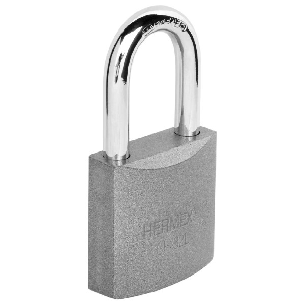‣ Candado de hierro 32 mm gancho largo HERMEX | Hermex