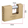 ‣ Candado antipalanca 65mm latón llave tradicional | Hermex