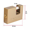 ‣ Candado antipalanca 80 mm hierro, HERMEX BASIC | Hermex