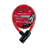 ‣ Candado de cable con llave 15mm X 1.20 m... | Hermex
