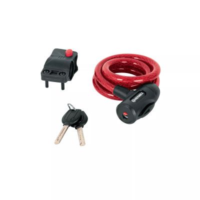 ‣ Candado de cable con llave 12 mm x 1.0 m | Hermex