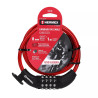 ‣ Candado de cable 8 mm X 1.0 m con combinación | Hermex