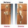 ‣ Jaladera y perilla Berna llave-mariposa, LB... | Hermex Basic