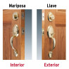 ‣ Doble jaladera y perilla Berna mariposa LB... | Hermex Basic