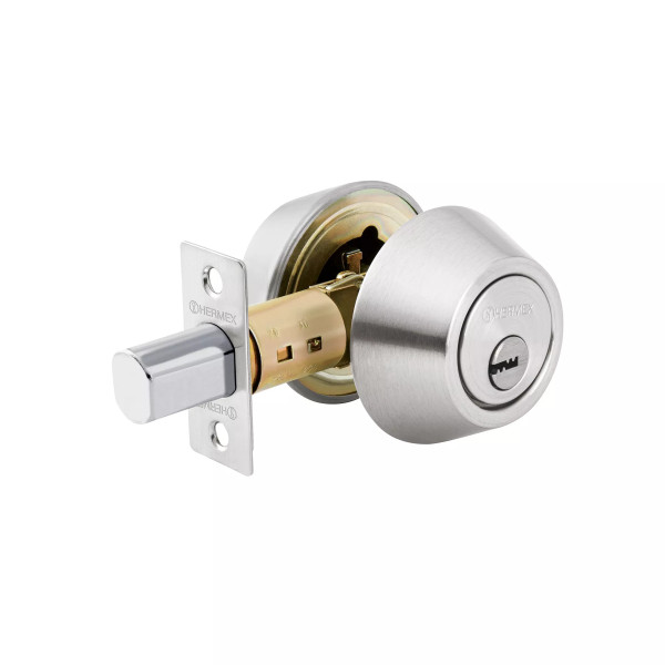 ‣ Cerrojo llave-llave cromo mate HERMEX | Hermex