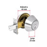 ‣ Cerrojo llave-llave cromo mate HERMEX | Hermex Basic