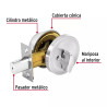‣ Cerrojo llave-mariposa cromo mate HERMEX | Hermex Basic