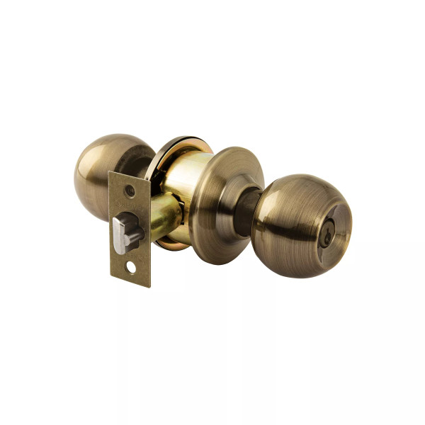 ‣ Combo cerraduras latón antiguo, llave-llave | Hermex Basic
