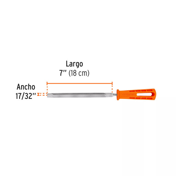 Lima Triángulo Pesado 7', 32 Dpp Con Mango, Truper | Limas, Punzones y Similares