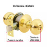 ‣ Cerradura oval baño latón brillante HERMEX | Hermex