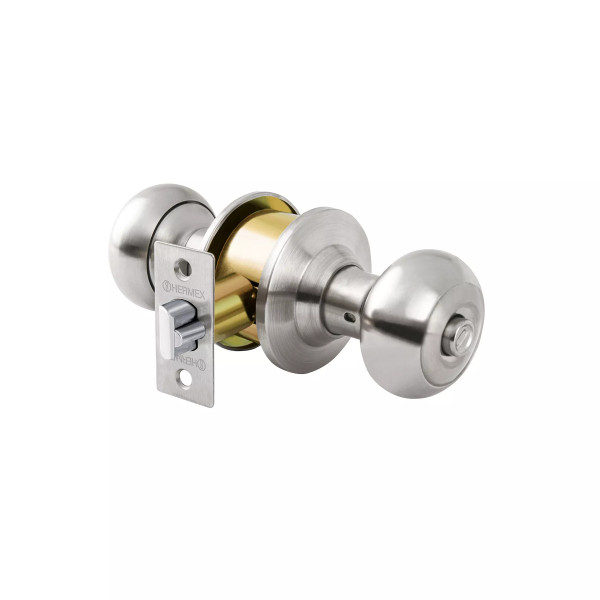 ‣ Cerradura oval recámara cromo mate, HERMEX | Hermex