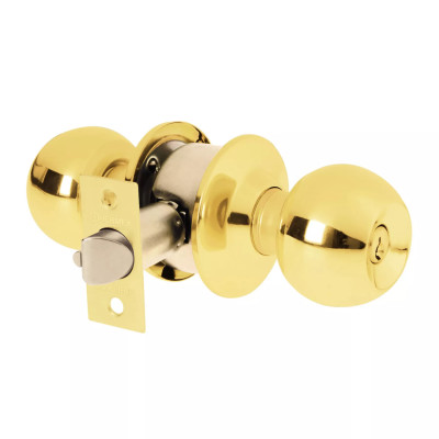 ‣ Cerradura esfera cilíndrico brillante BASIC | Hermex Basic