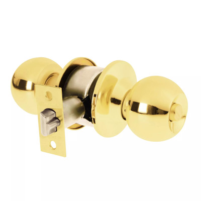 ‣ Cerradura esfera cilíndrico brillante HB | Hermex Basic