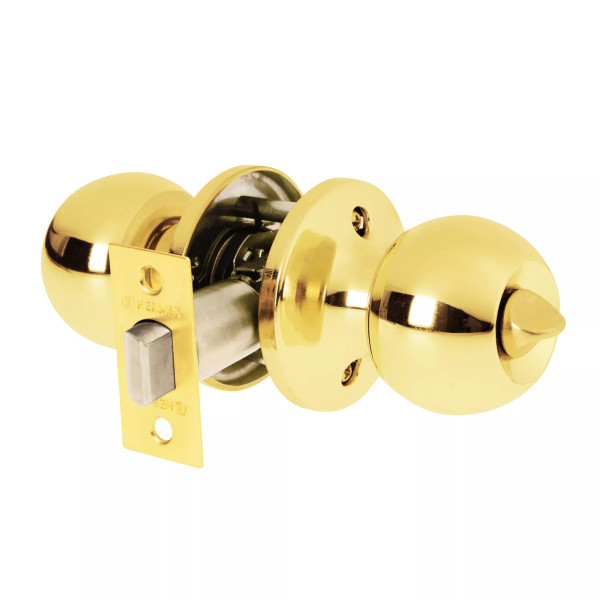 ‣ Cerradura tipo esfera tubular brillante BASIC | Hermex Basic