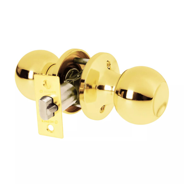 ‣ Cerradura esfera tubular brillante BASIC | Hermex Basic