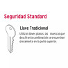 ‣ Cerradura esfera tubular cromo, blíster BASIC | Hermex Basic