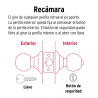 ‣ Cerradura esfera tubular cromo, blíster, BASIC | Hermex Basic