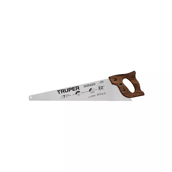 Serrucho 22' Dorado, 7 Dpp, Truper | Serruchos, Hachas, Machetes y Similares