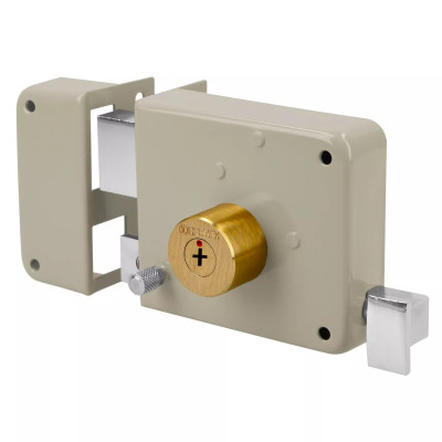 ‣ Cerradura sobreponer izq instala-fácil, llave tetra... | Hermex