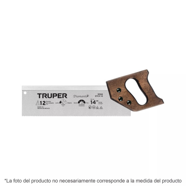 Serrucho De Costilla 12' Diamante, 9 Dpp, Truper | Serruchos, Hachas, Machetes y Similares