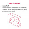 ‣ Cerradura sobreponer para puerta corrediza | Hermex