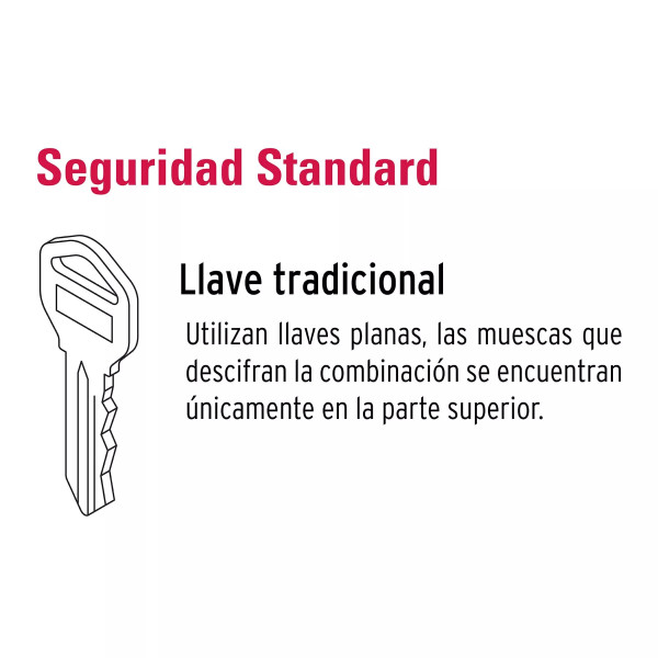 ‣ Cerradura electromecánica sin botón, izq. | Hermex