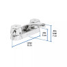 ‣ Mezcladora 4" lavabo, nariz larga, cartucho compresión | Foset